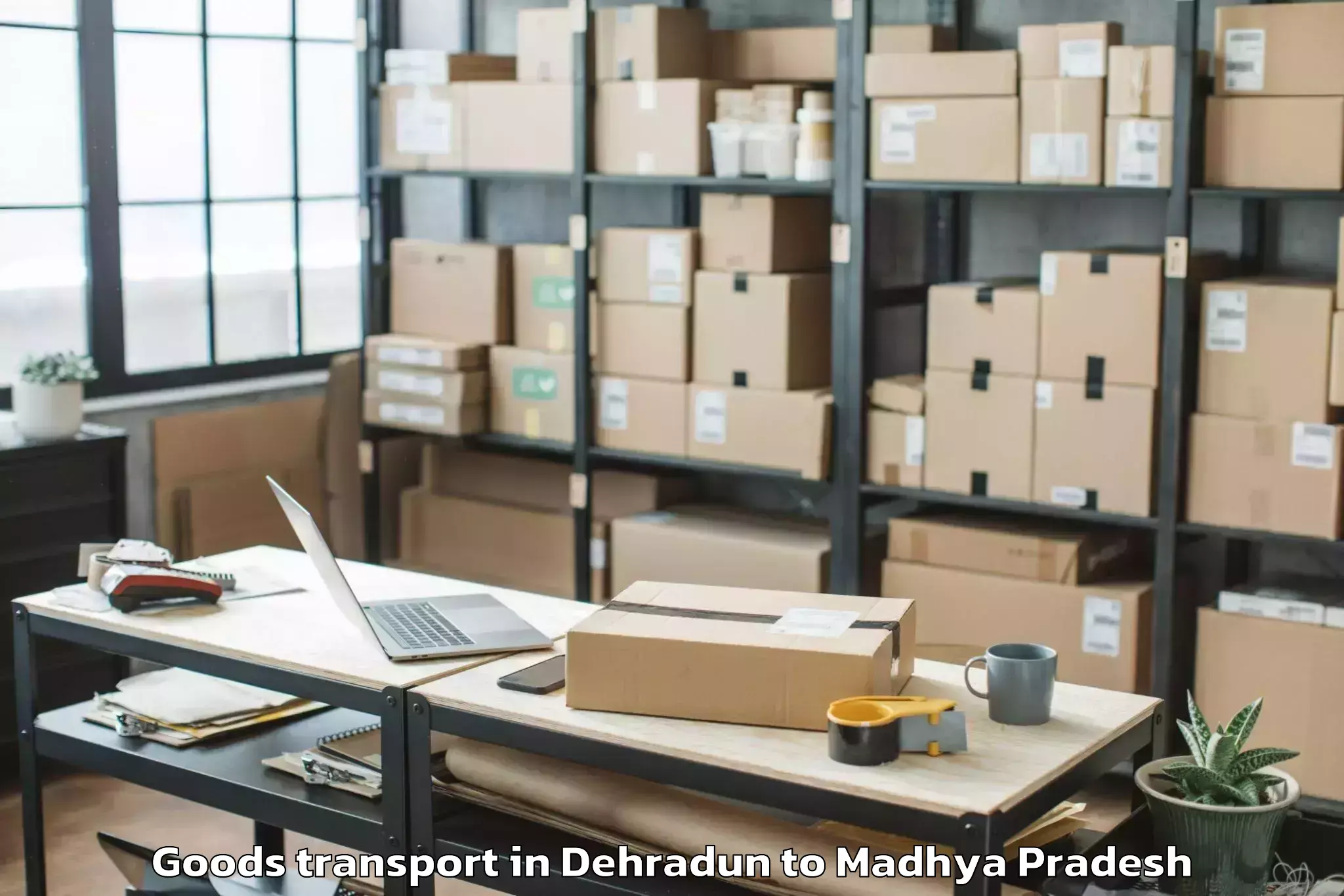 Easy Dehradun to Kailaras Goods Transport Booking